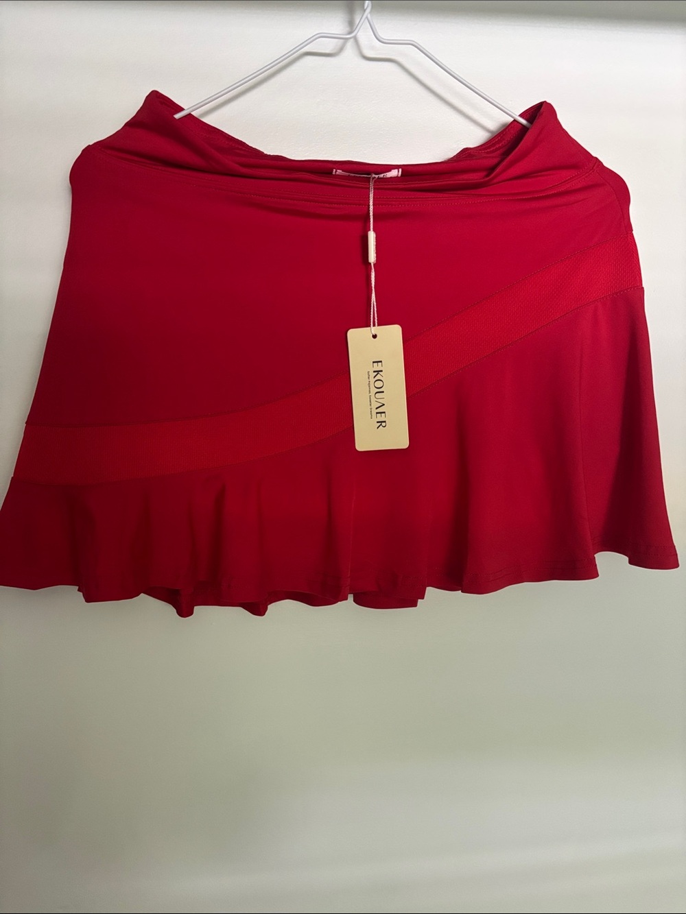 Women’s Red Ruffle Skirt